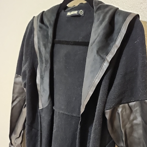 Blank NYC Black Jacket with Leather Accents - Picture 6 of 9